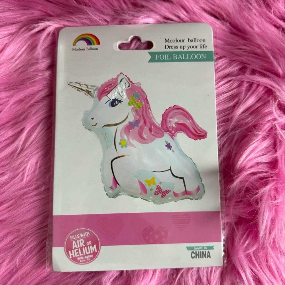 Unicorn foil balloon party decoration‎